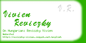 vivien reviczky business card